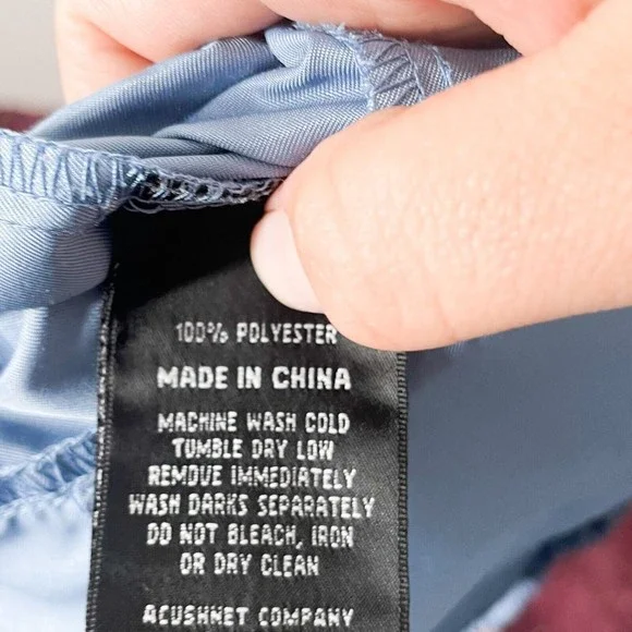 FootJoy Bent Tree Golf Club Shirt Men Blue Short Sleeve Elastic Waist Size Large - Picture 6 of 7